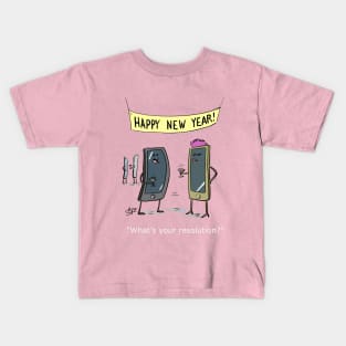 Funny New Years resolution Kids T-Shirt